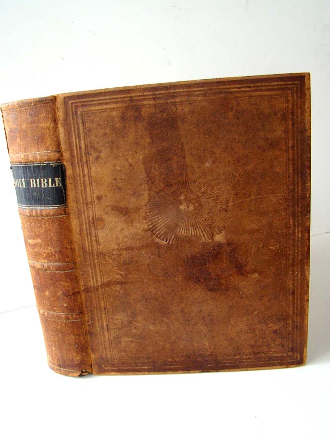 A HOLY BIBLE including the New Testament published by Sadlier & Co., New York, 1854